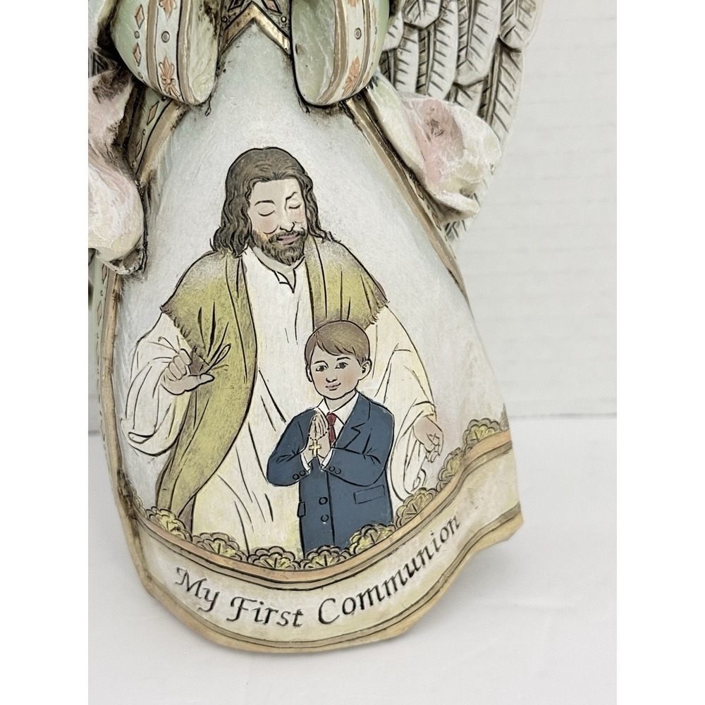 Jim Shore Heartwood Creek Angel Figurine 7.5" My First Communion BOY  Jesus RET. - Picture 8 of 9